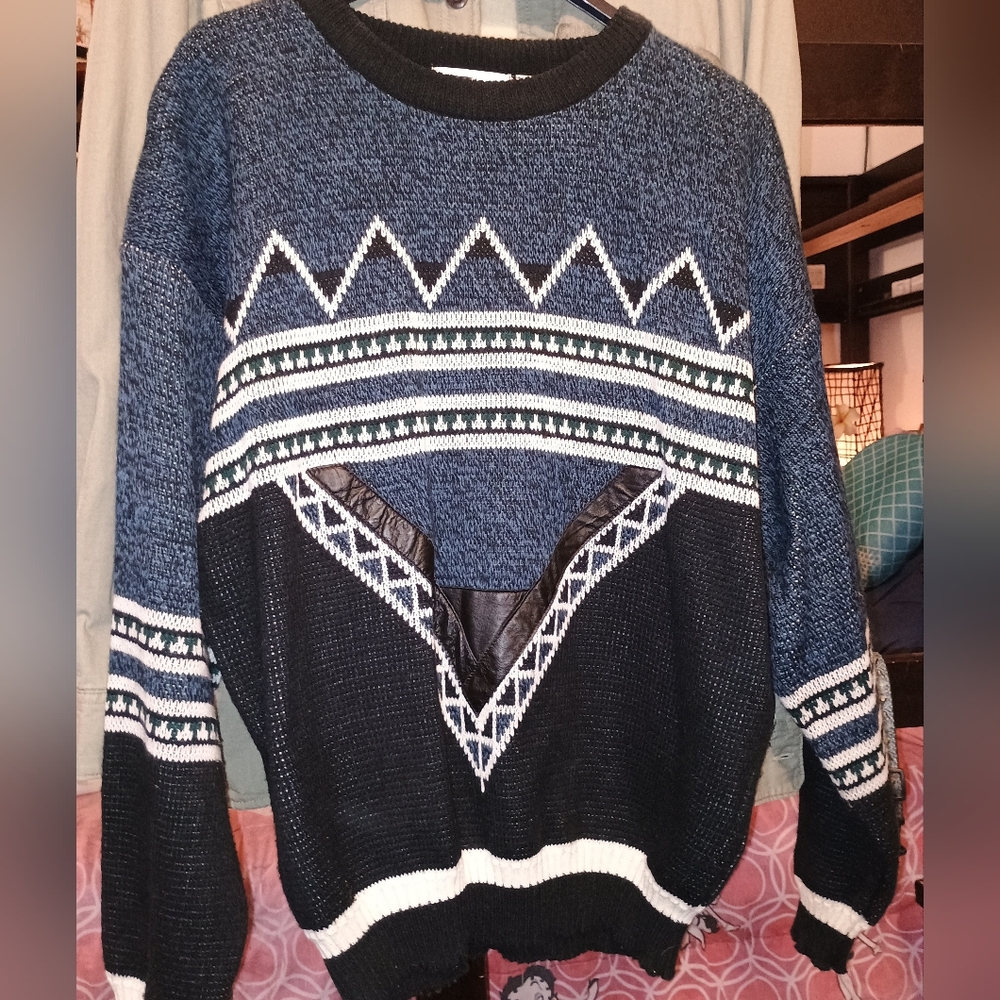 Eclectic Grandpa Western Men's Sweater
